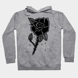 OLD IS COOL BLACK ROSE Hoodie